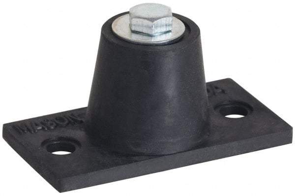 Mason Ind. - 1/2-13 Bolt Thread, 5-1/2" Long x 3-5/16" Wide x 2-3/4" High Stud Mount Leveling Pad & Mount - 550 Max Lb Capacity, 2-9/16" Base Diam - Industrial Tool & Supply