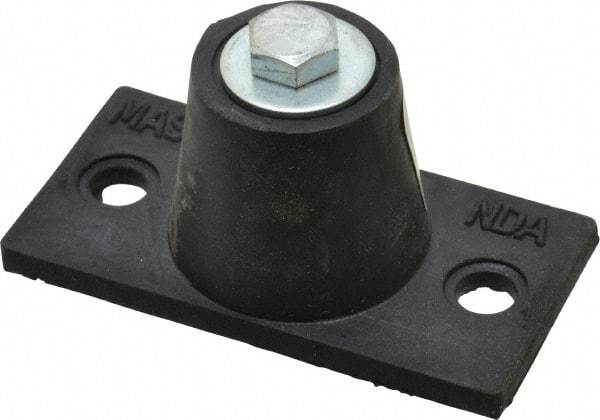 Mason Ind. - 5/16-18 Bolt Thread, 3-3/16" Long x 1-5/8" Wide x 1-1/2" High Stud Mount Leveling Pad & Mount - 45 Max Lb Capacity, 1-1/4" Base Diam - Industrial Tool & Supply