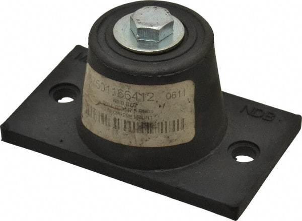 Mason Ind. - 3/8-16 Bolt Thread, 3-7/8" Long x 2-5/16" Wide x 1-7/8" High Stud Mount Leveling Pad & Mount - 250 Max Lb Capacity, 1-3/4" Base Diam - Industrial Tool & Supply