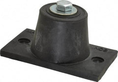 Mason Ind. - 3/8-16 Bolt Thread, 3-7/8" Long x 2-5/16" Wide x 1-7/8" High Stud Mount Leveling Pad & Mount - 380 Max Lb Capacity, 1-3/4" Base Diam - Industrial Tool & Supply