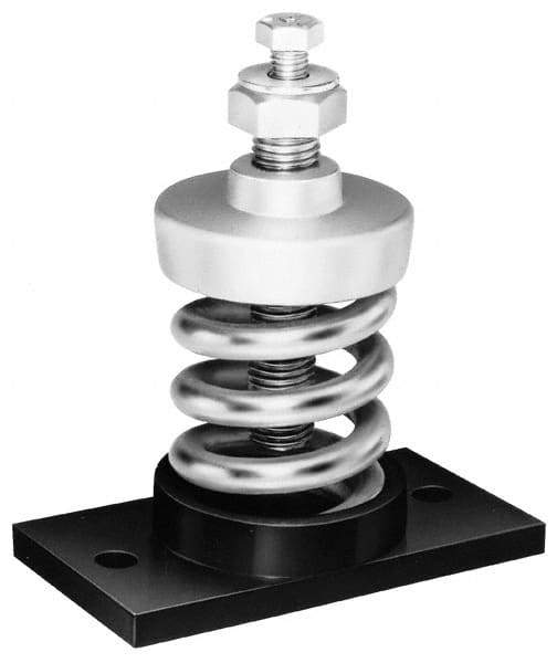 Mason Ind. - 3/8-16 Bolt Thread, 3-5/8" Long x 2-1/4" Wide x 4-1/4" High Stud Mount Leveling Pad & Mount - 125 Max Lb Capacity - Industrial Tool & Supply