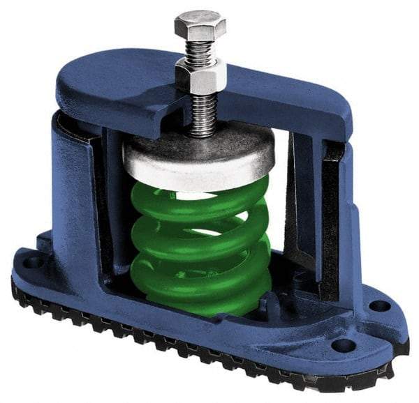 Mason Ind. - 1/2 x 4 Bolt Thread, 5-3/4" Long x 2-3/4" Wide x 5-5/8" High Stud Mount Leveling Pad & Mount - 1,000 Max Lb Capacity - Industrial Tool & Supply