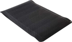 Wearwell - 3 Ft. Long x 2 Ft. Wide x 9/16 Inch Thick, Vinyl Diamond Plate Surface Pattern, Electrically Conductive Antistatic Matting - 1 x 106 Ohm Surface to Surface, 8 x 106 Ohm Surface to Ground Resistivity, Black - Industrial Tool & Supply