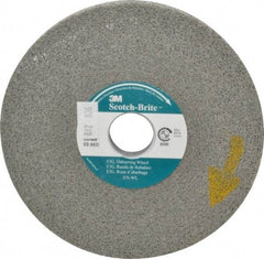 3M - 6" Diam, 1/2" Face Width, 1" Center Hole, Medium Grade, Silicon Carbide Deburring Wheel - Convolute, Hard Density 8 Grade, 6,000 RPM - Industrial Tool & Supply