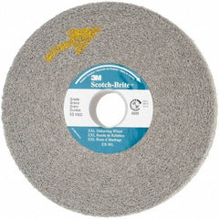 3M - 6" Diam, 1" Face Width, 1" Center Hole, Medium Grade, Silicon Carbide Deburring Wheel - Convolute, Hard Density 8 Grade, 6,000 RPM - Industrial Tool & Supply