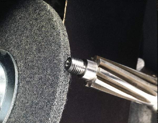 3M - 12" Diam, 1-1/2" Face Width, 5" Center Hole, Medium Grade, Aluminum Oxide Deburring Wheel - Convolute, Hard Density 6 Grade, 3,000 RPM - Industrial Tool & Supply