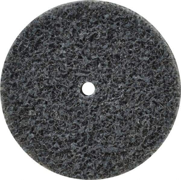 3M - 1-1/2" Diam, 1/4" Face Width, 1/8" Center Hole, Fine Grade, Silicon Carbide Deburring Wheel - Unitized, Soft Density 2 Grade, 20,100 RPM - Industrial Tool & Supply