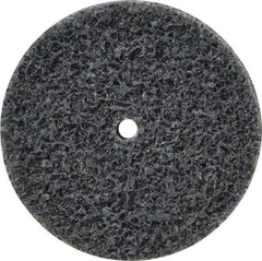3M - 1-1/2" Diam, 1/4" Face Width, 1/8" Center Hole, Fine Grade, Silicon Carbide Deburring Wheel - Unitized, Soft Density 2 Grade, 20,100 RPM - Industrial Tool & Supply