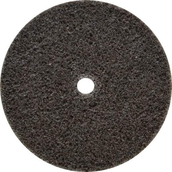 3M - 2" Diam, 1/8" Face Width, 3/16" Center Hole, Medium Grade, Aluminum Oxide Deburring Wheel - Unitized, Hard Density 6 Grade, 22,100 RPM - Industrial Tool & Supply