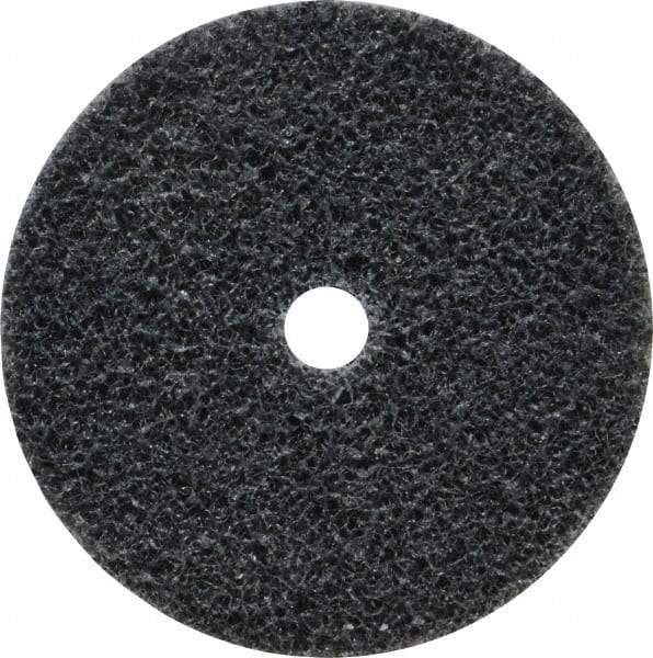 3M - 2" Diam, 1/4" Face Width, 1/4" Center Hole, Fine Grade, Silicon Carbide Deburring Wheel - Unitized, Soft Density 2 Grade, 16,100 RPM - Industrial Tool & Supply