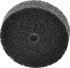 3M - 2" Diam, 1/2" Face Width, 1/4" Center Hole, Fine Grade, Silicon Carbide Deburring Wheel - Unitized, Soft Density 2 Grade, 16,100 RPM - Industrial Tool & Supply