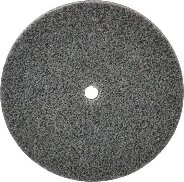 3M - 3" Diam, 1/4" Face Width, 1/4" Center Hole, Medium Grade, Aluminum Oxide Deburring Wheel - Unitized, Soft Density 2 Grade, 12,100 RPM - Industrial Tool & Supply