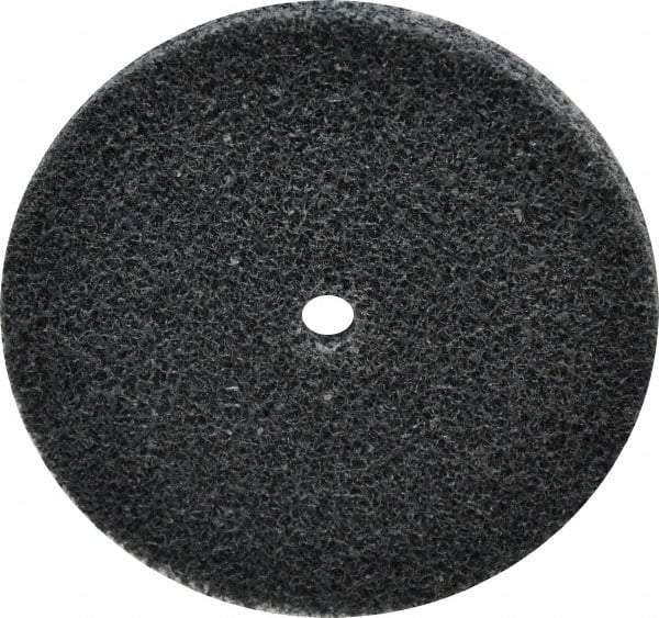 3M - 3" Diam, 1/4" Face Width, 1/4" Center Hole, Fine Grade, Silicon Carbide Deburring Wheel - Unitized, Soft Density 2 Grade, 12,100 RPM - Industrial Tool & Supply