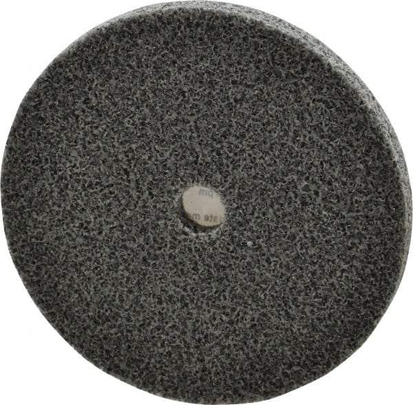 3M - 3" Diam, 1/4" Face Width, 3/8" Center Hole, Medium Grade, Aluminum Oxide Deburring Wheel - Unitized, Soft Density 2 Grade, 12,100 RPM - Industrial Tool & Supply
