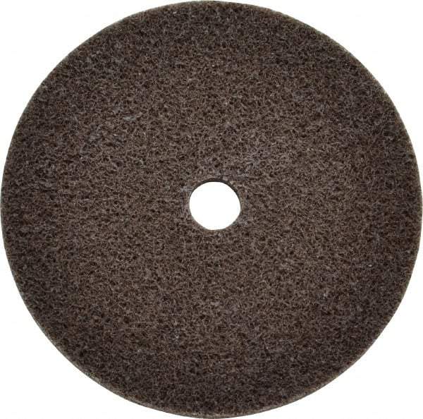 3M - 3" Diam, 1/4" Face Width, 3/8" Center Hole, Fine Grade, Aluminum Oxide Deburring Wheel - Unitized, Medium Density 4 Grade, 18,100 RPM - Industrial Tool & Supply