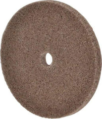 3M - 3" Diam, 1/4" Face Width, 3/8" Center Hole, Medium Grade, Aluminum Oxide Deburring Wheel - Unitized, Hard Density 6 Grade, 18,100 RPM - Industrial Tool & Supply