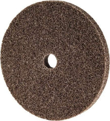 3M - 3" Diam, 1/4" Face Width, 3/8" Center Hole, Medium Grade, Aluminum Oxide Deburring Wheel - Unitized, Hard Density 8 Grade, 18,100 RPM - Industrial Tool & Supply