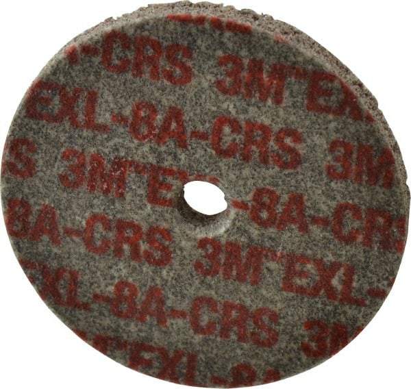 3M - 3" Diam, 1/4" Face Width, 3/8" Center Hole, Coarse Grade, Aluminum Oxide Deburring Wheel - Unitized, Hard Density 8 Grade, 18,100 RPM - Industrial Tool & Supply