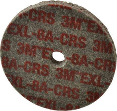 3M - 3" Diam, 1/4" Face Width, 3/8" Center Hole, Coarse Grade, Aluminum Oxide Deburring Wheel - Unitized, Hard Density 8 Grade, 18,100 RPM - Industrial Tool & Supply