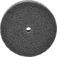 3M - 3" Diam, 1/2" Face Width, 1/4" Center Hole, Fine Grade, Silicon Carbide Deburring Wheel - Unitized, Soft Density 2 Grade, 10,000 RPM - Industrial Tool & Supply