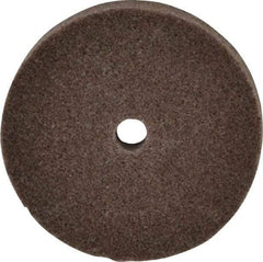 3M - 3" Diam, 1/2" Face Width, 3/8" Center Hole, Medium Grade, Aluminum Oxide Deburring Wheel - Unitized, Hard Density 8 Grade, 15,100 RPM - Industrial Tool & Supply