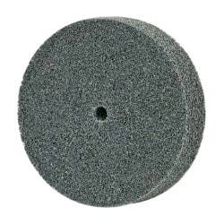 3M - 3" Diam, 3/4" Face Width, 1/4" Center Hole, Fine Grade, Silicon Carbide Deburring Wheel - Unitized, Soft Density 2 Grade, 10,000 RPM - Industrial Tool & Supply