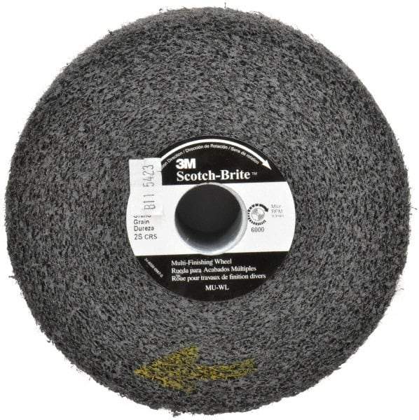 3M - 6" Diam, 2" Face Width, 1" Center Hole, Coarse Grade, Silicon Carbide Deburring Wheel - Convolute, Soft Density 2 Grade, 6,000 RPM - Industrial Tool & Supply