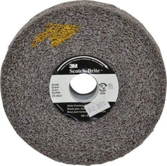 3M - 6" Diam, 1" Face Width, 1" Center Hole, Medium Grade, Silicon Carbide Deburring Wheel - Convolute, Soft Density 2 Grade, 6,000 RPM - Industrial Tool & Supply