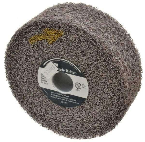 3M - 6" Diam, 2" Face Width, 1" Center Hole, Medium Grade, Silicon Carbide Deburring Wheel - Convolute, Soft Density 2 Grade, 6,000 RPM - Industrial Tool & Supply