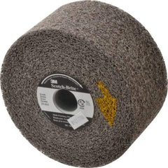 3M - 6" Diam, 3" Face Width, 1" Center Hole, Medium Grade, Silicon Carbide Deburring Wheel - Convolute, Soft Density 2 Grade, 6,000 RPM - Industrial Tool & Supply