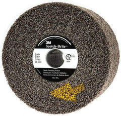 3M - 6" Diam, 4" Face Width, 1" Center Hole, Medium Grade, Silicon Carbide Deburring Wheel - Convolute, Soft Density 2 Grade, 6,000 RPM - Industrial Tool & Supply