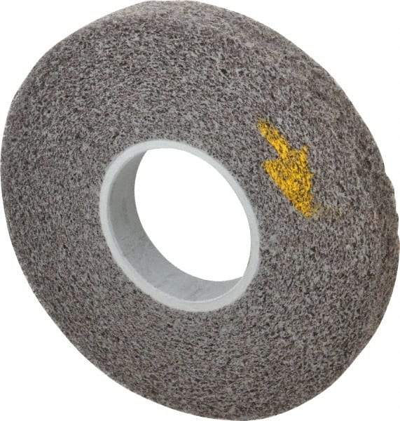 3M - 8" Diam, 1" Face Width, 3" Center Hole, Medium Grade, Silicon Carbide Deburring Wheel - Convolute, Soft Density 2 Grade, 4,500 RPM - Industrial Tool & Supply