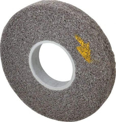 3M - 8" Diam, 1" Face Width, 3" Center Hole, Medium Grade, Silicon Carbide Deburring Wheel - Convolute, Soft Density 2 Grade, 4,500 RPM - Industrial Tool & Supply