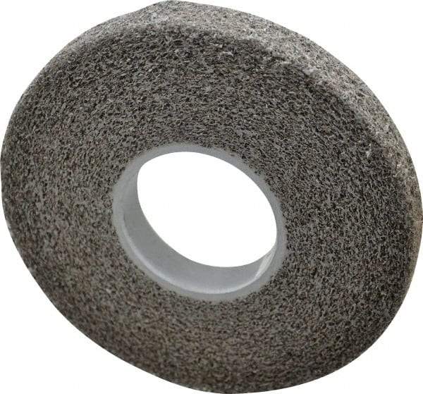 3M - 8" Diam, 1" Face Width, 3" Center Hole, Fine Grade, Silicon Carbide Deburring Wheel - Convolute, Soft Density 2 Grade, 4,500 RPM - Industrial Tool & Supply