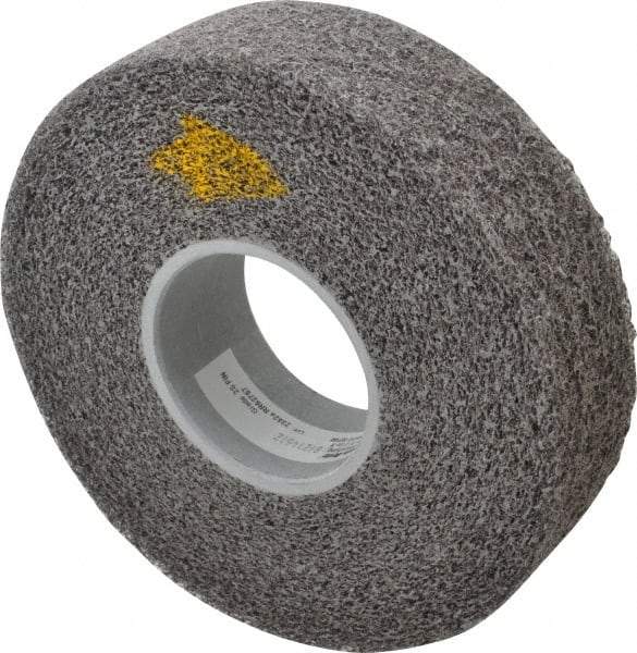 3M - 8" Diam, 2" Face Width, 3" Center Hole, Fine Grade, Silicon Carbide Deburring Wheel - Convolute, Soft Density 2 Grade, 4,500 RPM - Industrial Tool & Supply