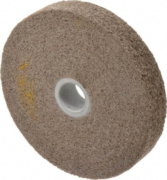 3M - 6" Diam, 1" Face Width, 1" Center Hole, Very Fine Grade, Aluminum Oxide Deburring Wheel - Convolute, Hard Density 7 Grade, 6,000 RPM - Industrial Tool & Supply