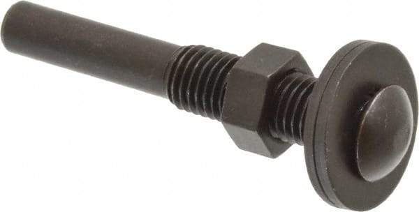 3M - 1/4" Shank Diam Unitized Deburring Wheel Mandrel - Compatible with 1-1/2 Inch, 2" Diam x 1/4" Wide x 1/4" Hole Deburring Wheels - Industrial Tool & Supply