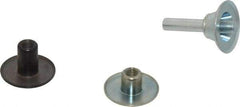 3M - 1/4" Shank Diam Unitized Deburring Wheel Mandrel - Compatible with 2" - 4" Diam x 1/8" Wide x 3/8" Hole Deburring Wheels - Industrial Tool & Supply