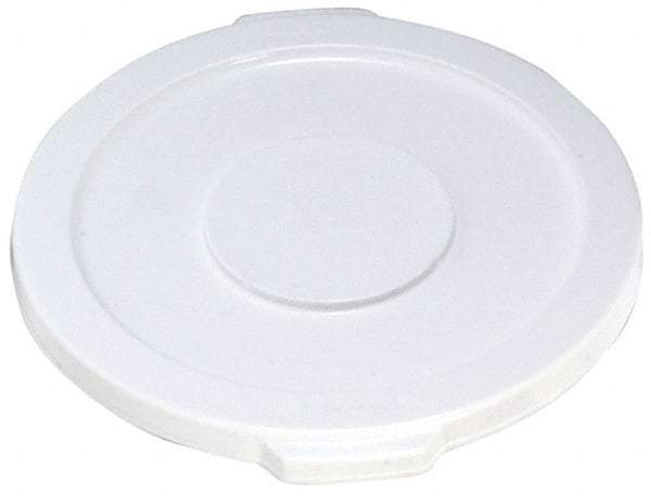 Rubbermaid - Round Lid for Use with 10 Gal Round Trash Cans - White, Polyethylene, For 2632 Brute Trash Cans - Industrial Tool & Supply