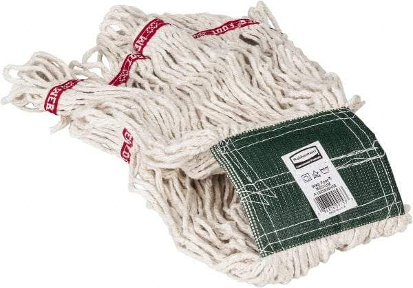 Rubbermaid - 5" Green Head Band, Medium Blended Fiber Loop End Mop Head - 4 Ply, Use for General Purpose - Industrial Tool & Supply