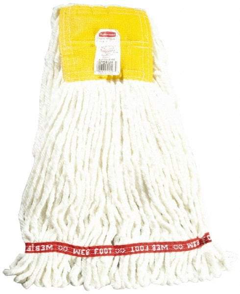 Rubbermaid - 5" Yellow Head Band, Small Blended Fiber Loop End Mop Head - 4 Ply, Use for General Purpose - Industrial Tool & Supply