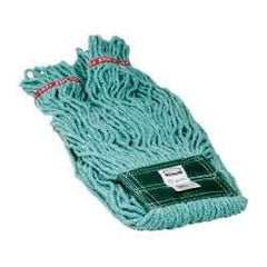 Rubbermaid - 5" Green Head Band, Medium Blended Fiber Loop End Mop Head - 4 Ply, Use for General Purpose - Industrial Tool & Supply