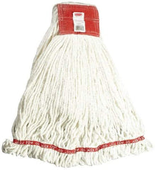 Rubbermaid - 5" Red Head Band, Large Blended Fiber Loop End Mop Head - 4 Ply, Use for General Purpose - Industrial Tool & Supply