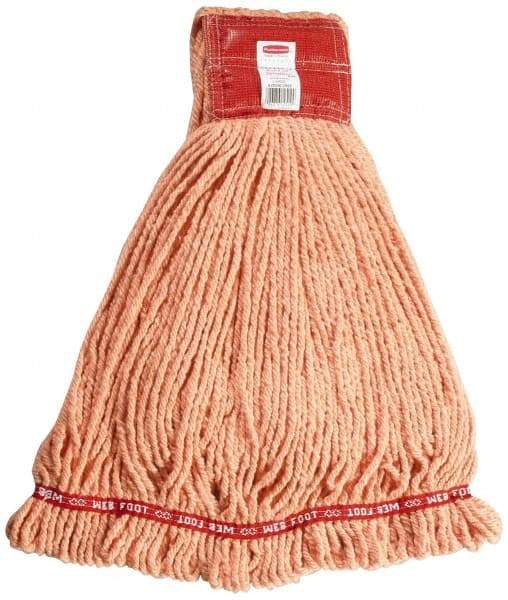 Rubbermaid - 5" Red Head Band, Large Blended Fiber Loop End Mop Head - 4 Ply, Use for General Purpose - Industrial Tool & Supply