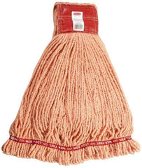 Rubbermaid - 5" Red Head Band, Large Blended Fiber Loop End Mop Head - 4 Ply, Use for General Purpose - Industrial Tool & Supply
