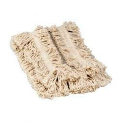 Rubbermaid - 48" Long x 5" Wide Yarn Blend Dust Mop Head - Envelope Connection, White - Industrial Tool & Supply