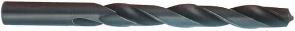 Chicago-Latrobe - Letter O 135° High Speed Steel Jobber Drill - TiCN Finish, Right Hand Cut, Spiral Flute, Straight Shank, 4-1/2" OAL, Split Point - Industrial Tool & Supply