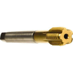 Emuge - 7/16-14 UNC 2BX Modified Bottoming Thread Forming Tap - Cobalt, TiN Finish, 3.937" OAL, 0.709" Thread Length, Right Hand Thread, Series Druck - Industrial Tool & Supply