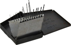 Interstate - 118° Point, Oxide Finish, High Speed Steel Jobber Length Drill Bit Set - Industrial Tool & Supply