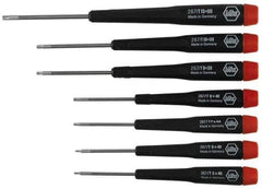 Wiha - 7 Piece T5 to T15 Micro Handle Torx Driver Set - T5, T6, T7, T8, T9, T10, T15 - Industrial Tool & Supply